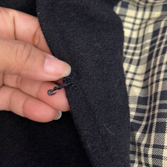 Vintage Saint Laurent Rive Gauche Paris Women’s Black Pure Cashmere Coat Size 34 - Picture 9 of 10